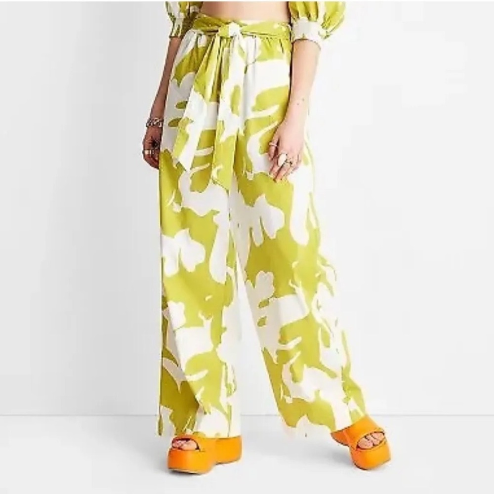 Future Collective wide leg relaxed floral pants